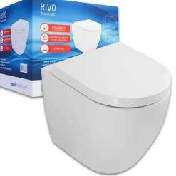 Stand-WC 'Rivo' inklusive WC-Sitz, spülrandlos