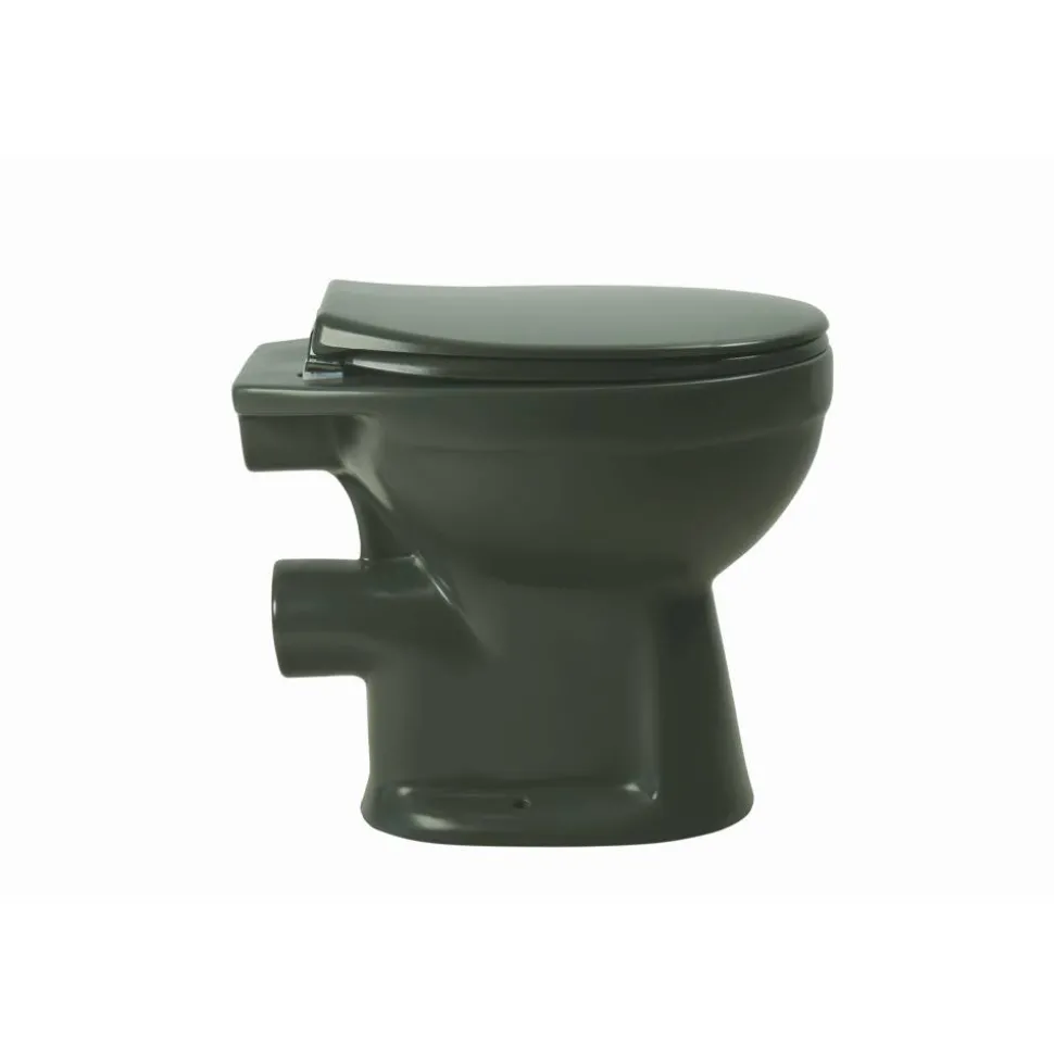 Stand-WC spülrandlos anthrazit, ohne WC-Sitz