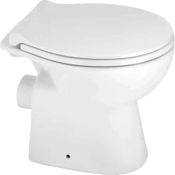 Stand-WC spülrandlos 'AquaSu' inklusive WC-Sitz weiß