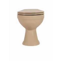 Stand-WC spülrandlos beige, ohne WC-Sitz