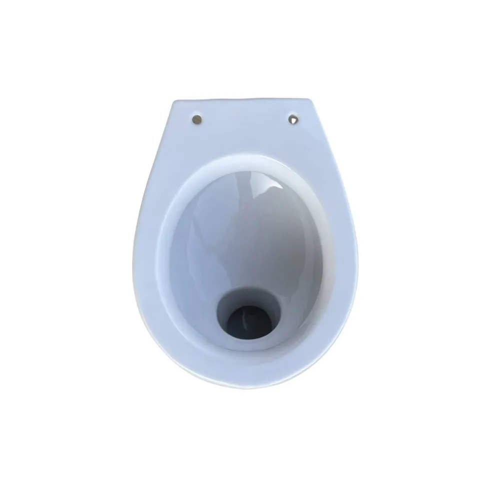 Stand-WC spülrandlos inklusive WC-Sitz weiß