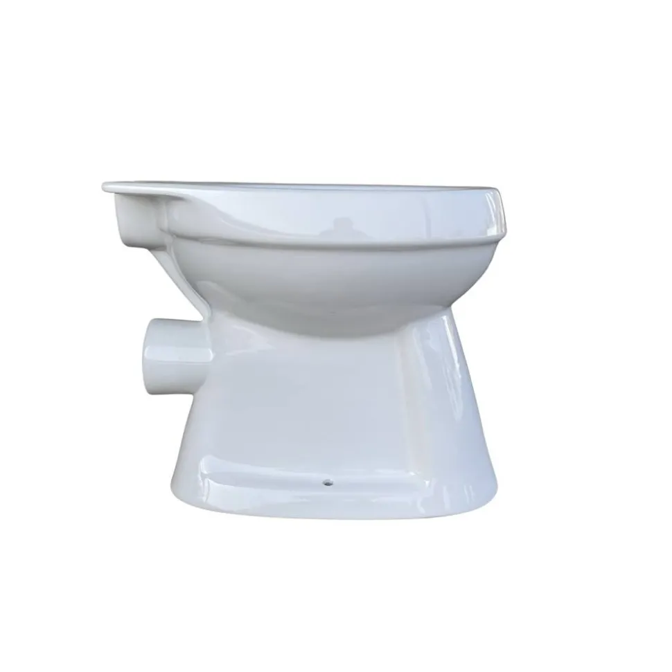 Stand-WC spülrandlos inklusive WC-Sitz weiß