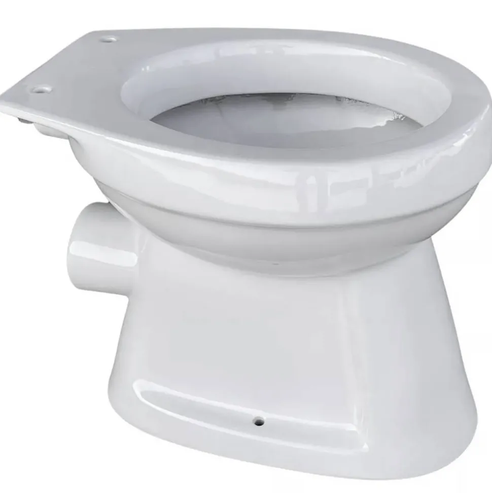 Stand-WC spülrandlos inklusive WC-Sitz weiß