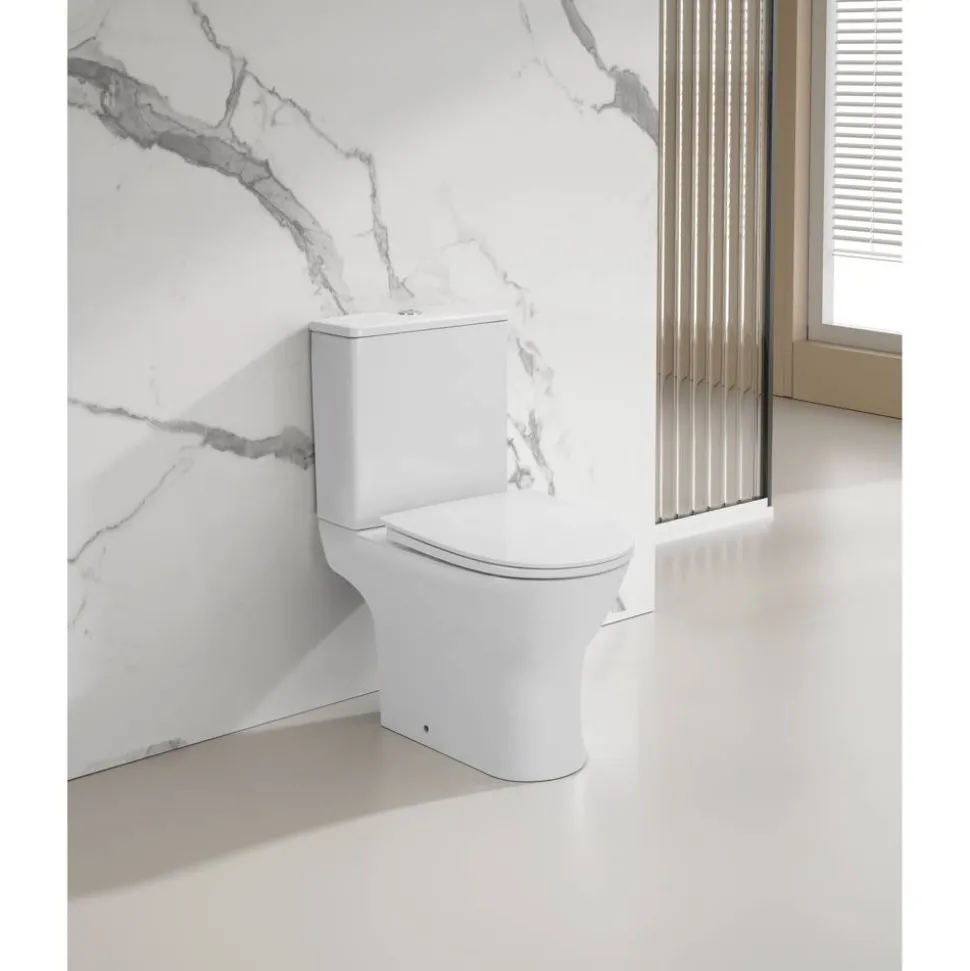 Stand-WC spülrandlos 'Paros' inklusive WC-Sitz
