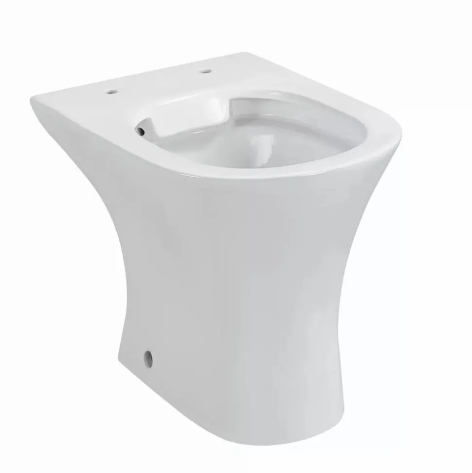 Stand-WC spülrandlos 'Rekia' weiß