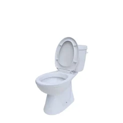 Stand-WC-Set mit Spülrand 'DNP' inklusive WC-Sitz und Spülkasten weiß