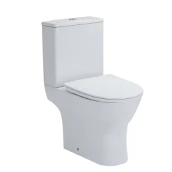 Stand-WC-Set spülrandlos 'Paros' inklusive WC-Sitz weiß