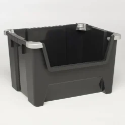 Stapelbox schwarz 40 x 50 x 31 cm
