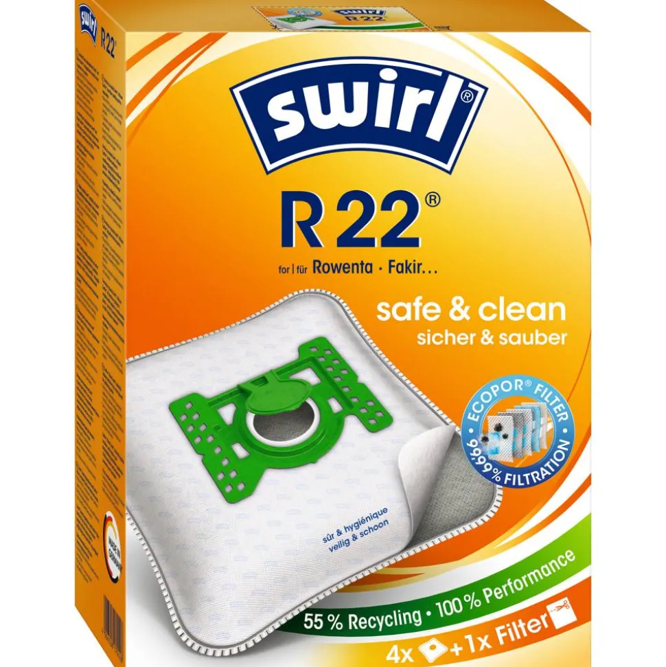 Staubsaugerbeutel 'R22' mit Filter 4 Stück