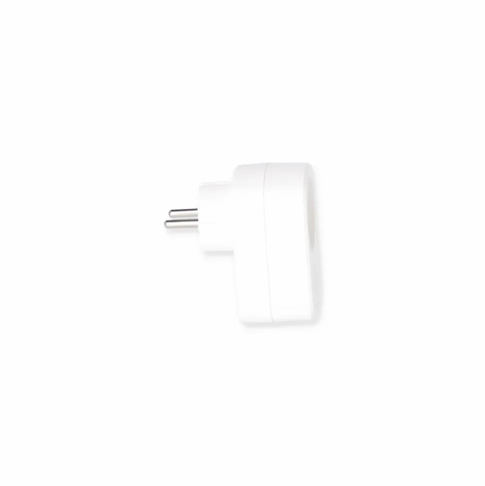 Steckdosenadapter weiß mit 2 USB-Ports