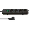 Steckdosenleiste 'Comfort-Line' schwarz 4-fach 2 m