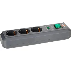 Steckdosenleiste 'Eco-Line' 3-fach anthrazit 1,5 m