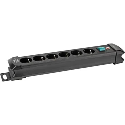 Steckdosenleiste 'Premium-Line' 0/6-fach schwarz 3 m