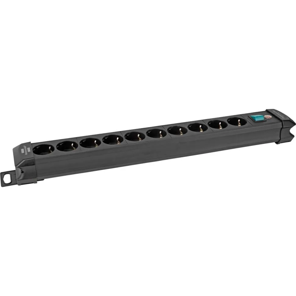 Steckdosenleiste 'Premium-Line' 0/10-fach schwarz 3 m
