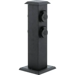 Steckdosensäule 'Park 4' schwarz