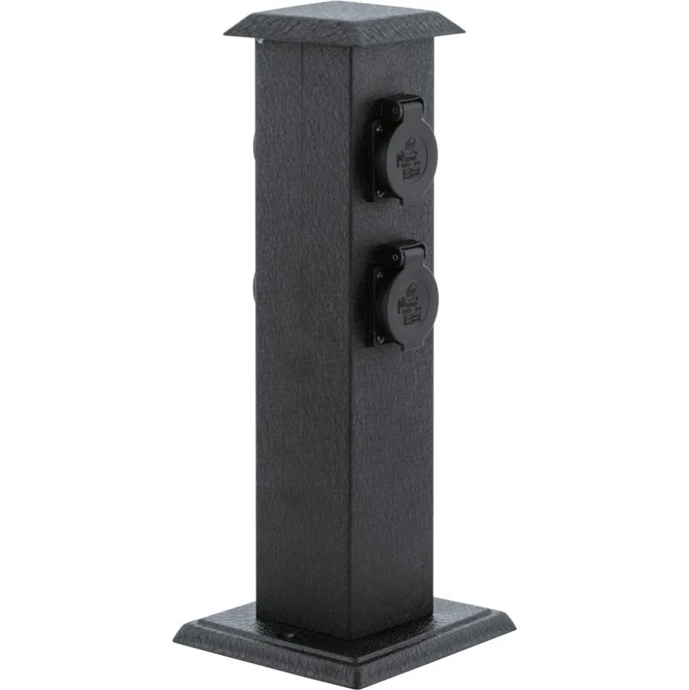 Steckdosensäule 'Park 4' schwarz