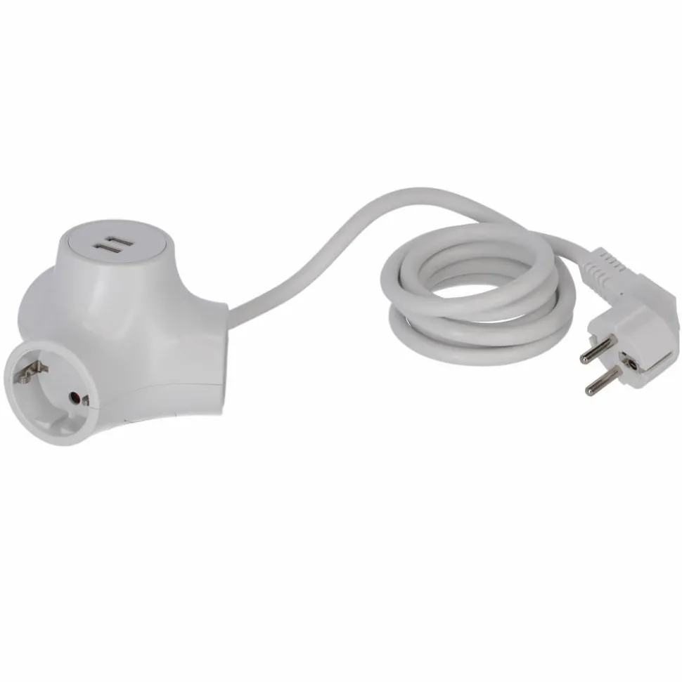 Steckerleiste 3-fach mit USB
