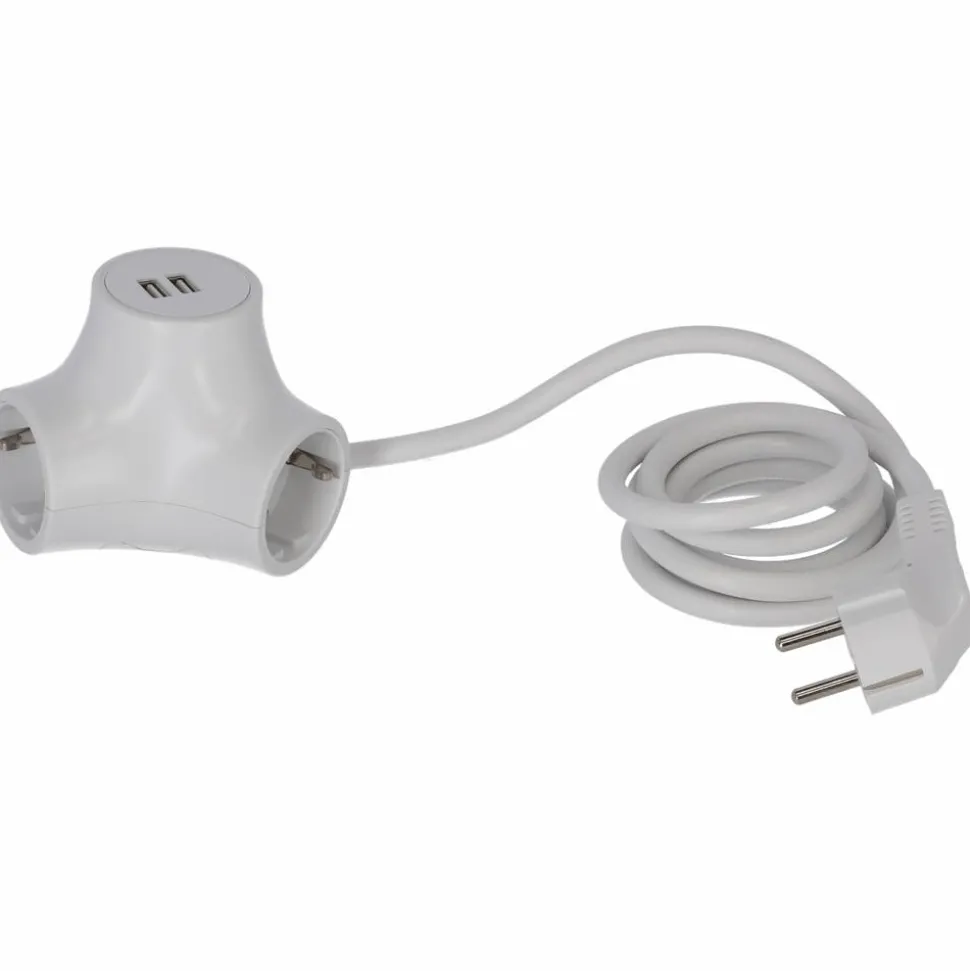 Steckerleiste 3-fach mit USB