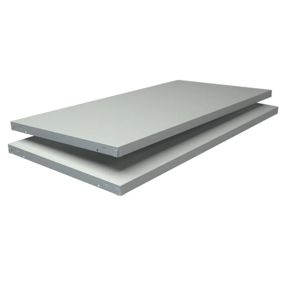 Steck-Grundregal 200 x 100 x 50 cm, 5 Böden, weiß, Tragkraft 425 kg