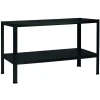 Steck-Grundregal schwarz 120 x 43 x 40 cm, 2 Böden à 65 kg