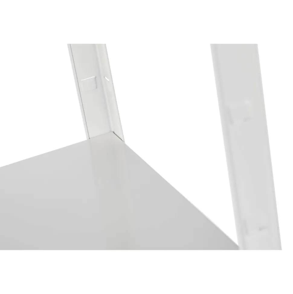 Steck-Grundregal weiß 100 x 180 x 40 cm, 4 Böden à 65 kg