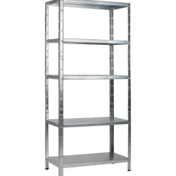 Steck-Grundregal 200 x 120 x 35 cm, 5 Böden, verzinkt, Tragkraft 425 kg