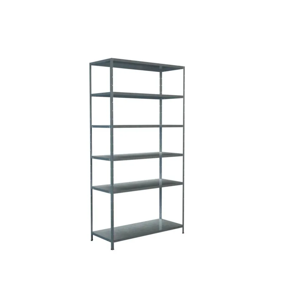 Steck-Grundregal 230 x 120 x 50 cm, 6 Böden, verzinkt, Tragkraft 510 kg