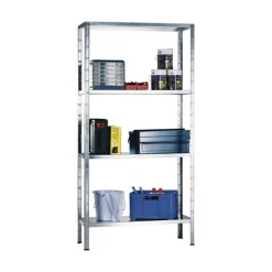 Steck-Grundregal 180 x 100 x 50 cm, 4 Böden, verzinkt, Tragkraft 340 kg