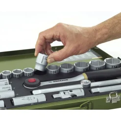 Steckschlüsselsatz 'Industrial' mit Ratschenschlüssel 3/8" 24-teilig