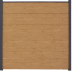 Steckzaun 'BasicLine' Eichefarben/natur 180 x 180 cm
