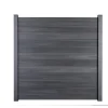 Steckzaun 'Solid' BPC steingrau 180 x 180 cm
