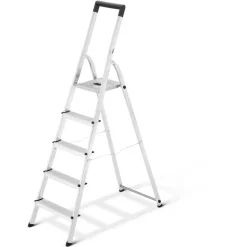Stehleiter 'L40 BasicLine' 5 Stufen, silbern