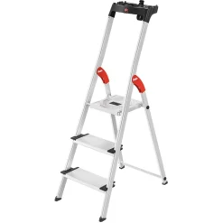 Stehleiter 'L80 ComfortLine' Aluminium 3 Stufen