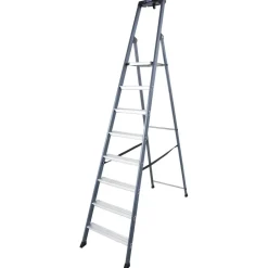 Stehleiter 'SePro S' 1 x 8 Stufen eloxiert
