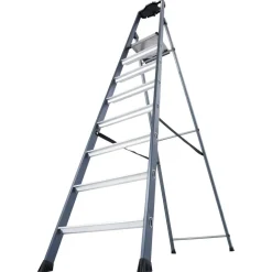 Stehleiter 'SePro S' 1 x 8 Stufen eloxiert