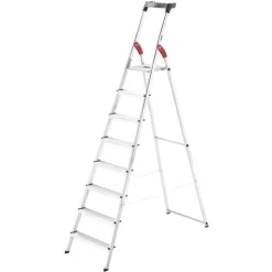 Stehleiter 'L60 StandardLine' 8 Stufen silbern 253 cm
