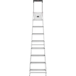 Stehleiter 'L60 StandardLine' 8 Stufen silbern 253 cm