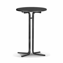 Stehtisch klappbar Stahl/Kunststoff schwarz Ø 70 x 110 cm