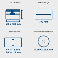 Steintrennmaschine 'HSM3500' 2200 W