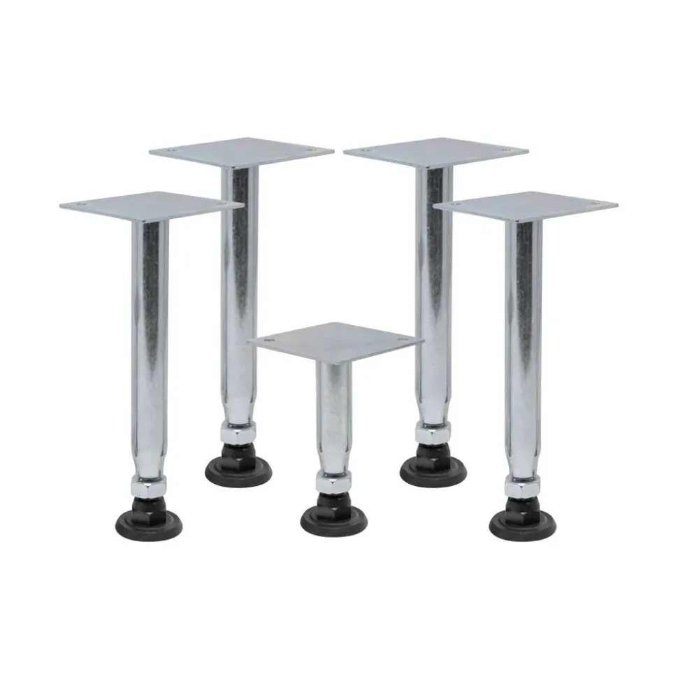 Stellfüße für quadratische Duschwannen höhenverstellbar 110-130 mm