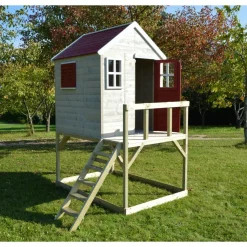 Stelzenhaus 'Storch' Natur Kiefernholz 160 x 190 x 242 cm