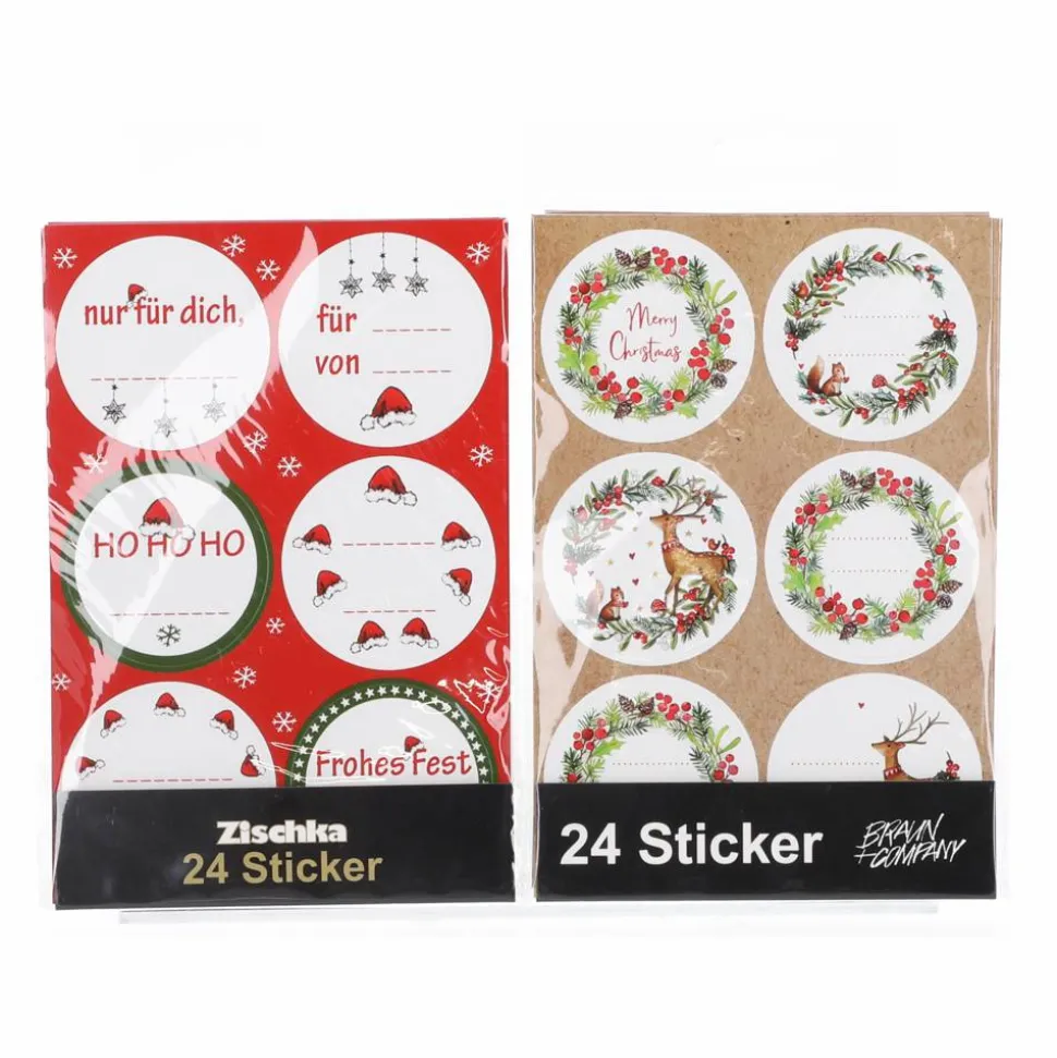 Sticker für Geschenke 24 Stück