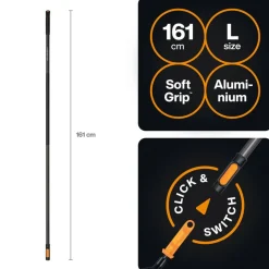 Stiel L 'OneClick' Aluminium 161 cm