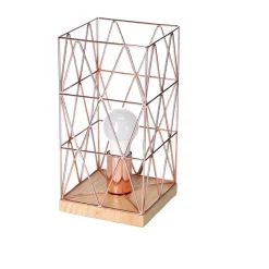 Stiltalent by toom® Tischleuchte 'Copper Crossed' kupfer 29,5 cm