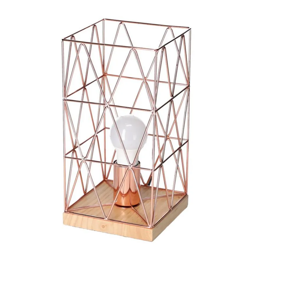 Stiltalent by toom® Tischleuchte 'Copper Crossed' kupfer 29,5 cm