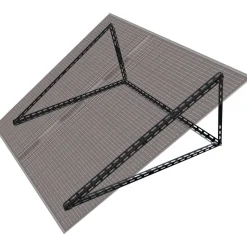 Ständerwerk 'SOBM1030' Solarmodul Aluminium schwarz 113 x 3 x 3 cm