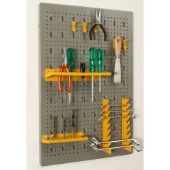 StorePlus Werkzeuglochwand 'Flex M 60' Euro-Lochung silbergrau