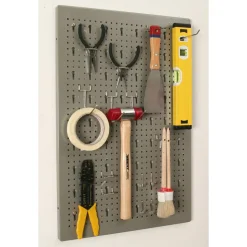 StorePlus Werkzeuglochwand 'Flex M 60' Euro-Lochung silbergrau
