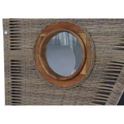 Strandkorb 'Trend 45' 2-Sitzer Akazienholz grün 120 x 155 x 80 cm