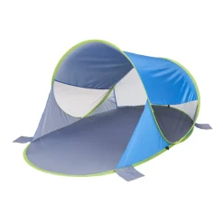 Strandmuschel Polyester blau 200 x 120 x 90 cm